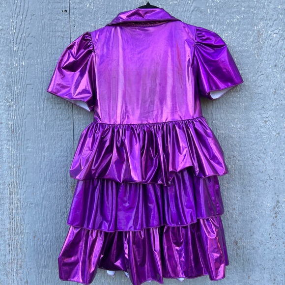 Lola and the boys IRIDESCENT PINK BOW DRESS Size 6 - Picture 7 of 9